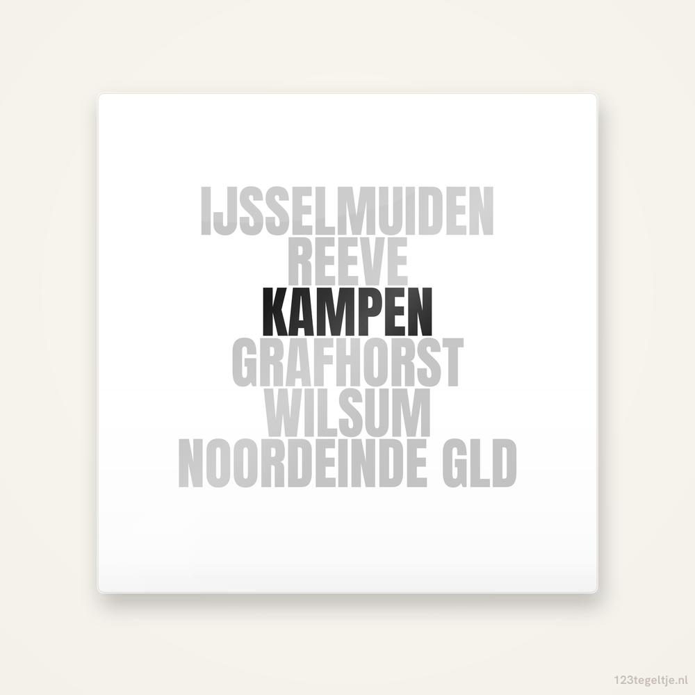 Tegeltje Kampen en omgeving
