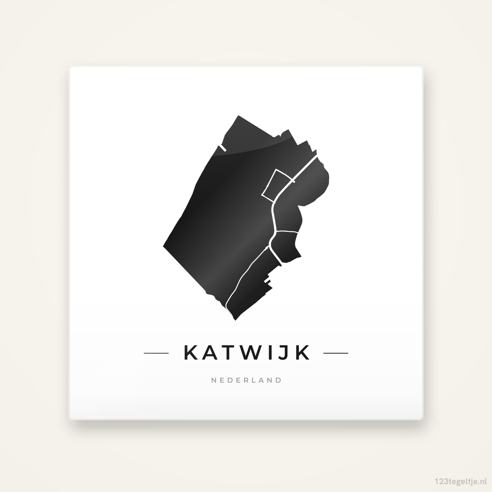 Tegeltje Katwijk silhouet