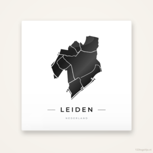 Tegeltje Leiden silhouet