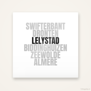 Tegeltje Lelystad en omgeving