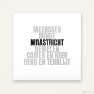 Tegeltje Maastricht en omgeving