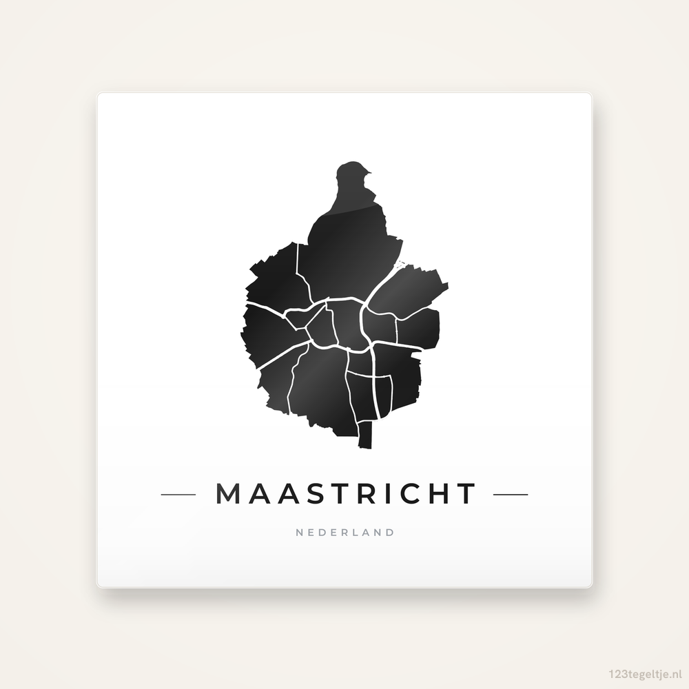 Tegeltje Maastricht silhouet