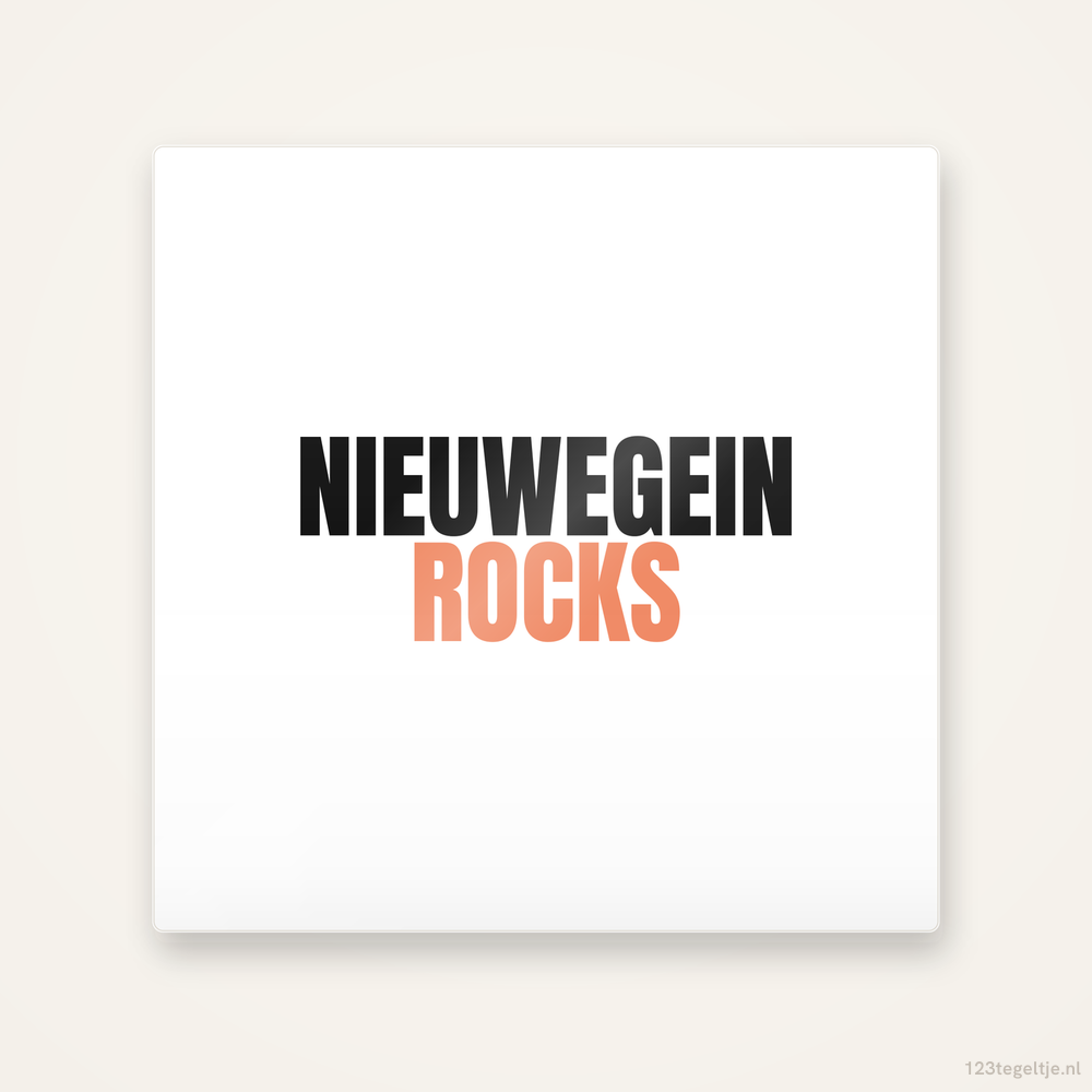 Tegeltje Nieuwegein Rocks