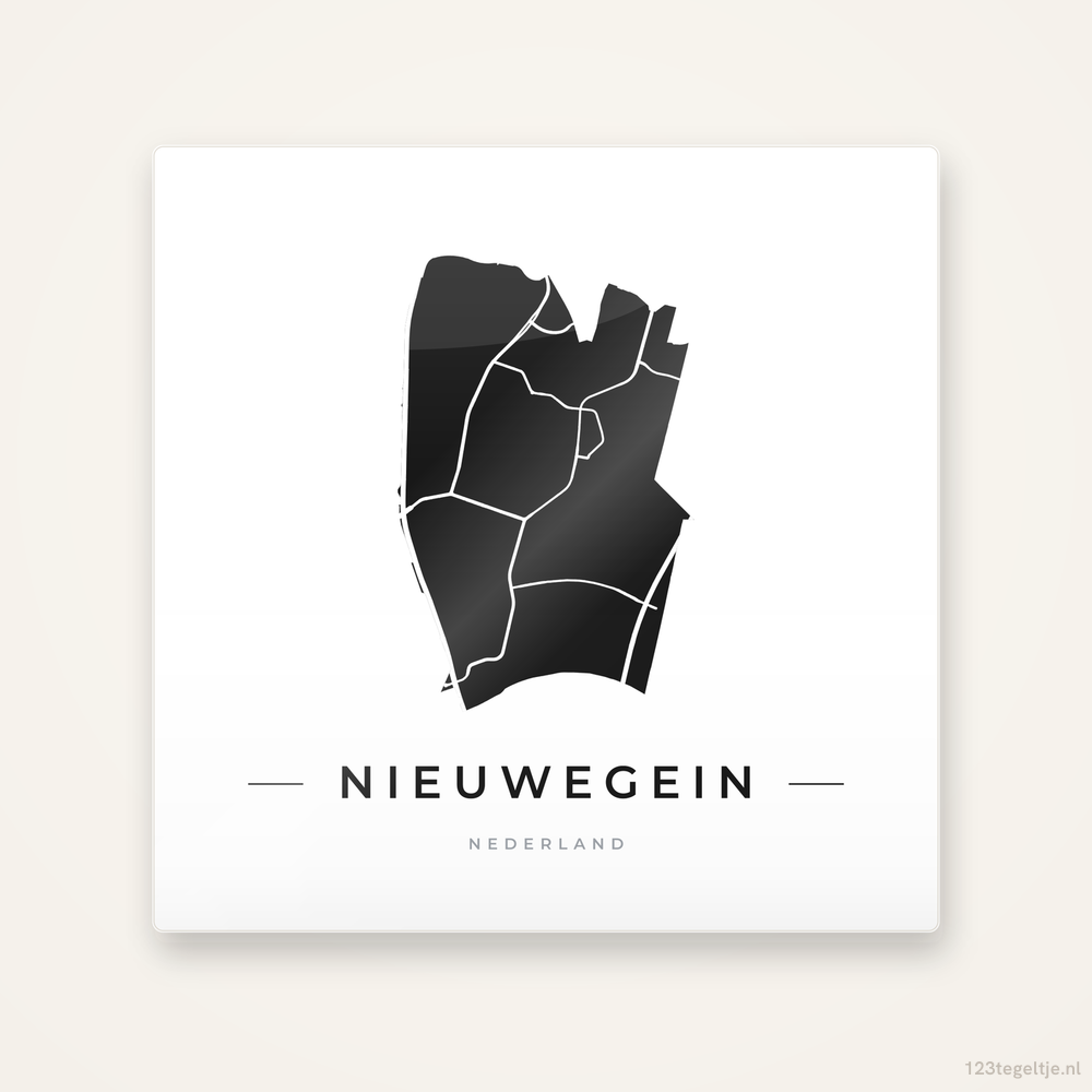 Tegeltje Nieuwegein silhouet