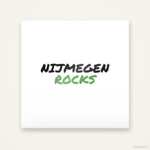 Tegeltje Nijmegen Rocks handletter