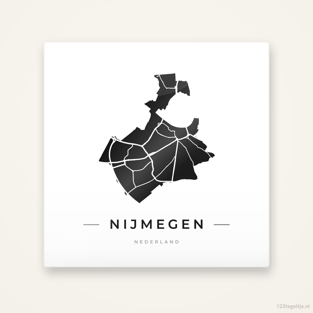 Tegeltje Nijmegen silhouet