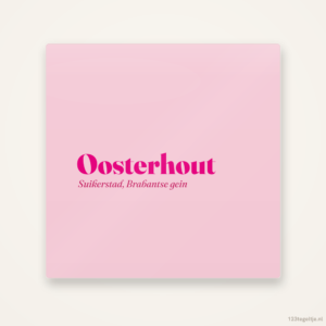 Oosterhout, keramisch tegeltje 15 bij 15 cm