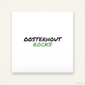 Tegeltje Oosterhout Rocks handletter