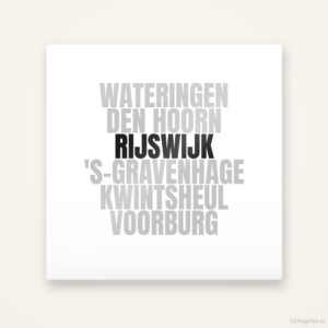Tegeltje Rijswijk en omgeving