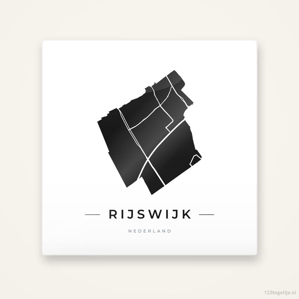 Tegeltje Rijswijk silhouet