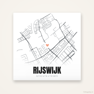 Tegeltje Rijswijk stadskaart