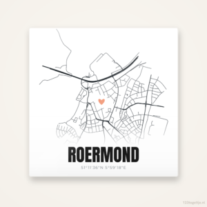 Tegeltje Roermond stadskaart