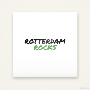 Tegeltje Rotterdam Rocks handletter