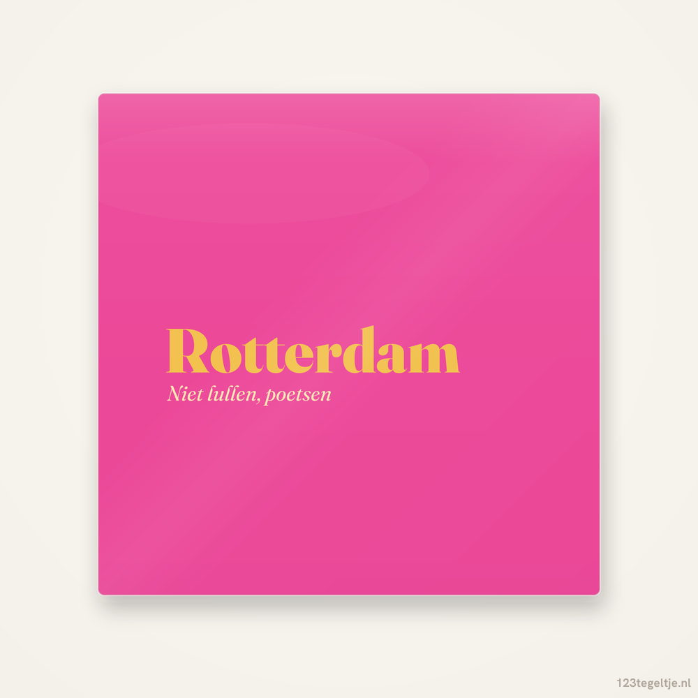 Rotterdam, keramisch tegeltje 15 bij 15 cm