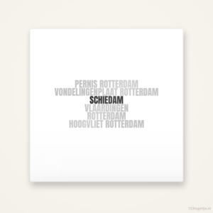 Tegeltje Schiedam en omgeving