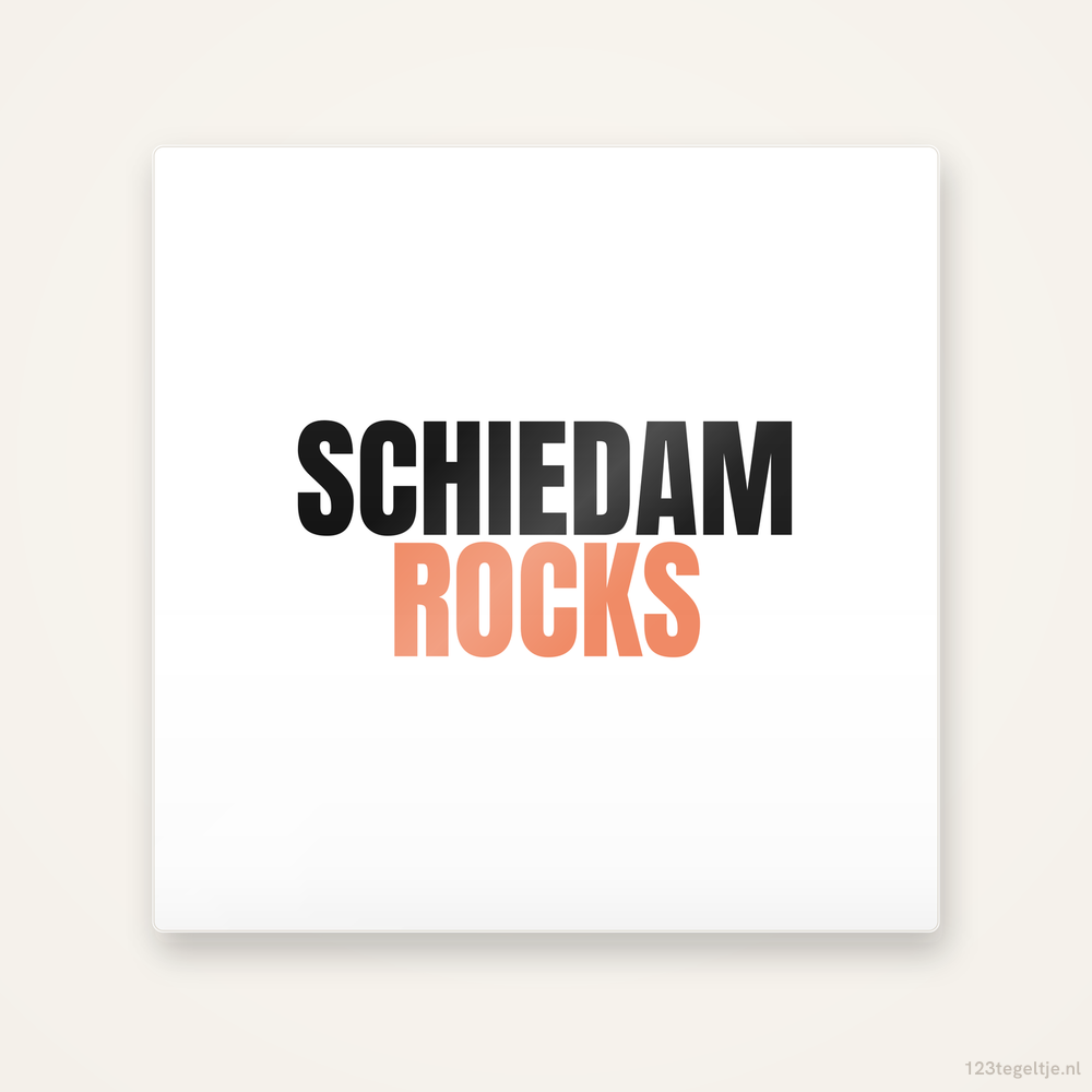 Tegeltje Schiedam Rocks