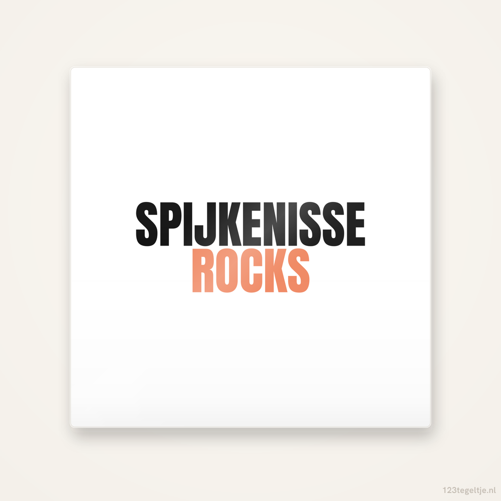 Tegeltje Spijkenisse Rocks