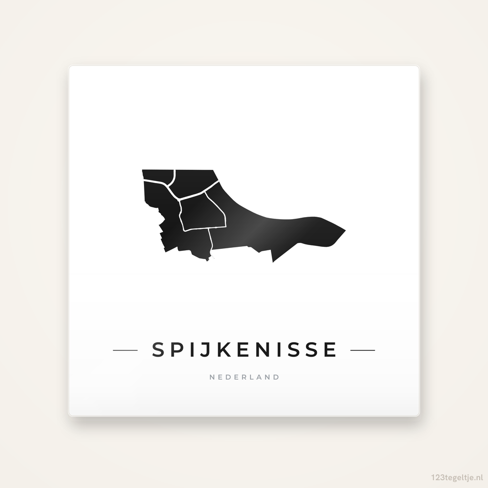 Tegeltje Spijkenisse silhouet