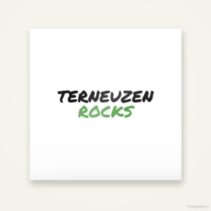 Tegeltje Terneuzen Rocks handletter