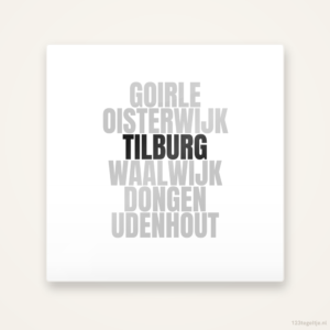 Tegeltje Tilburg en omgeving