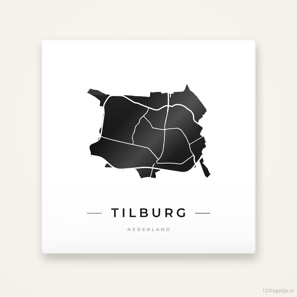 Tegeltje Tilburg silhouet