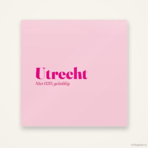 Utrecht, keramisch tegeltje 15 bij 15 cm
