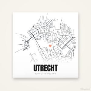 Tegeltje Utrecht stadskaart