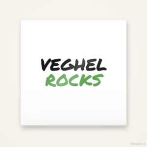 Tegeltje Veghel Rocks handletter