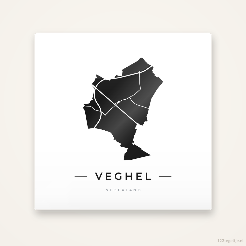 Tegeltje Veghel silhouet