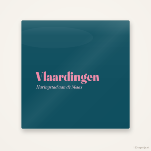 Vlaardingen, keramisch tegeltje 15 bij 15 cm