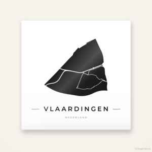 Tegeltje Vlaardingen silhouet