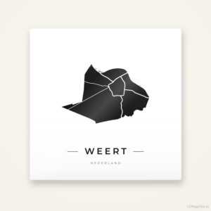 Tegeltje Weert silhouet