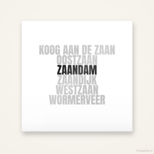Tegeltje Zaandam en omgeving