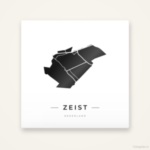 Tegeltje Zeist silhouet