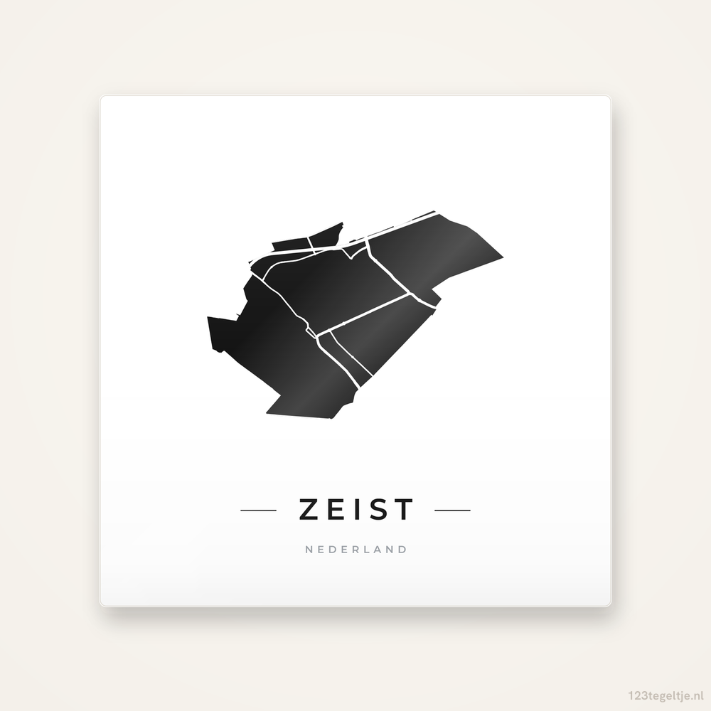 Tegeltje Zeist silhouet