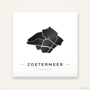 Tegeltje Zoetermeer silhouet