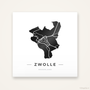 Tegeltje Zwolle silhouet